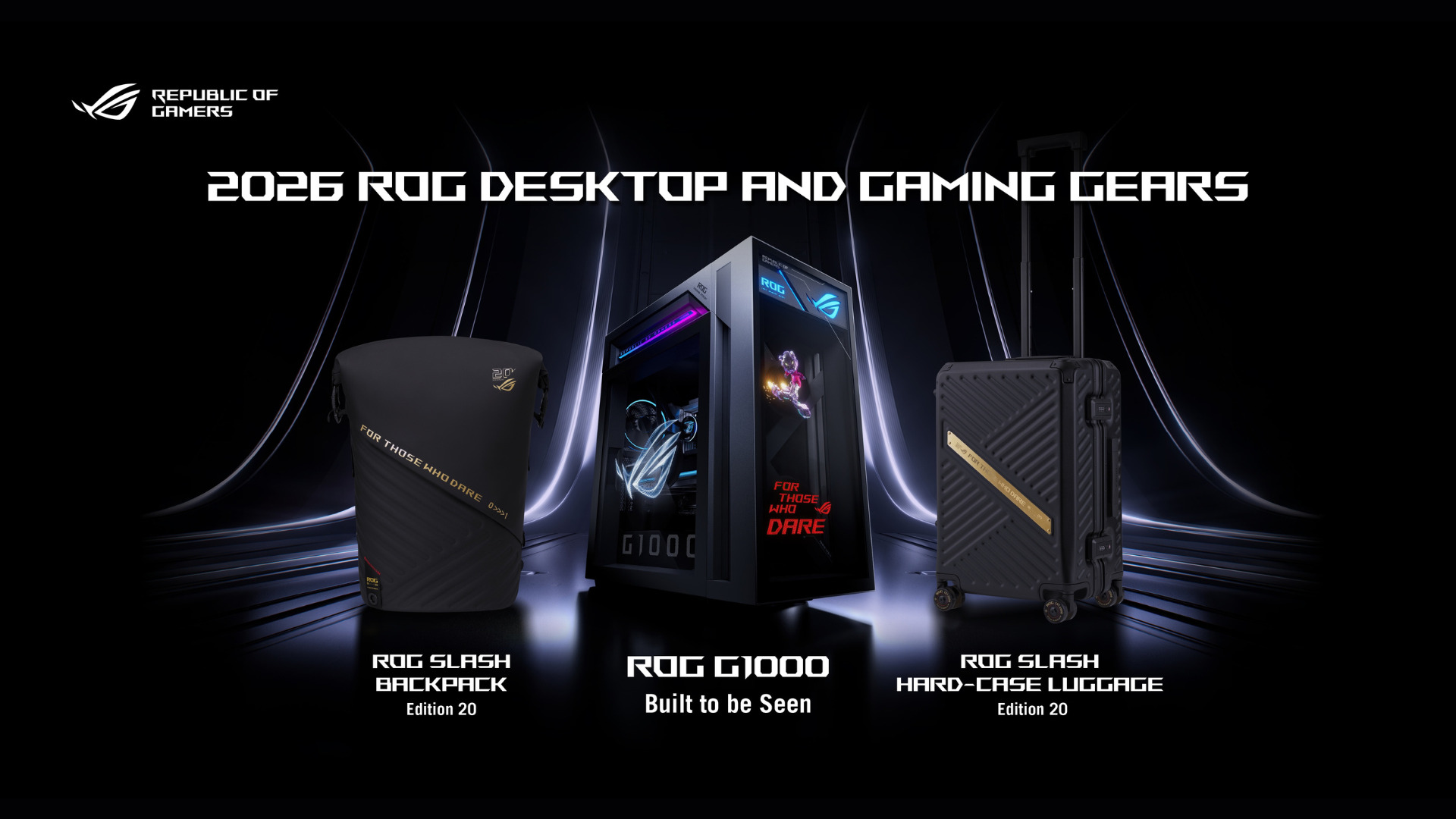 ASUS Republic of Gamers Launches ROG G1000 Gaming Desktop and ROG Edition 20 Gears in the Philippines