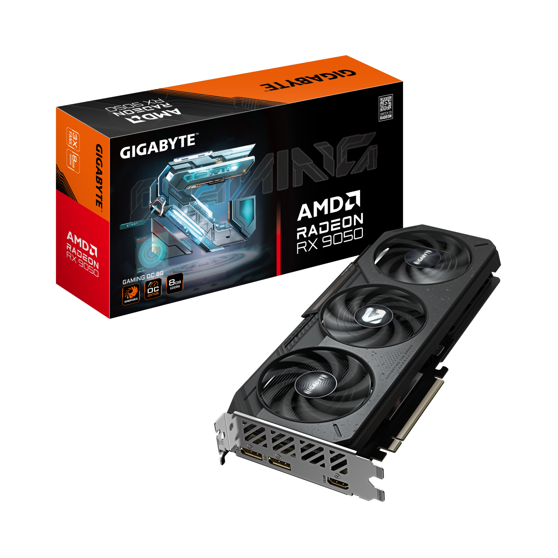 GIGABYTE Radeon RX 9050 GAMING OC 8G